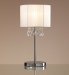 Monaco Chrome Table Lamp with Organza Shade