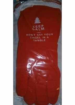 Other new keep calm washing up gloves red rubber secret santa christmas gift idea present or gardening gloves