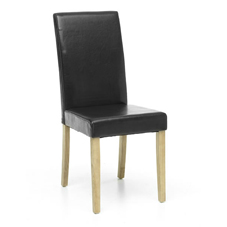 Other Oakleigh Dining Chair Faux Leather Black x 2