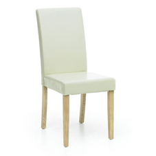 Other Oakleigh Dining Chair Faux Leather Cream x 2