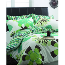 Other Odyssey Duvet Set Green Kingsize