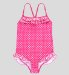 Older Girls` Spot Print Ruffle Swimsuit