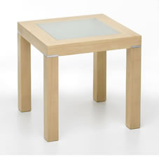 Other Rose Frosted Glass Side Table