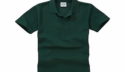 Other Schools Plain Unisex School Polo Shirt, Bottle Green