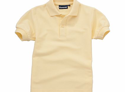 Plain Unisex School Polo Shirt, Yellow