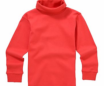 School Long Sleeve Polo Neck, Red