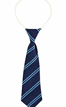 Other Schools School Unisex Elastic Tie, L12``, Blue/Multi
