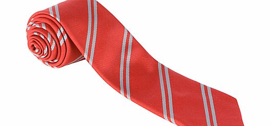 Other Schools School Unisex Stripe Tie, Red/Grey, L45`