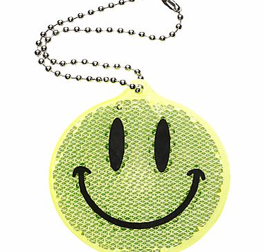 Other Schools Smiley Face Reflector Tag, Yellow