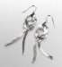 Silver Plated Knotted Drop Earrings