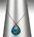 Silver Plated Pearl Abalone Necklace