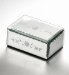 Small Glass Floral Etched Jewellery Box