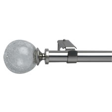 Other Swish Extendable Curtain Pole Metal Glass