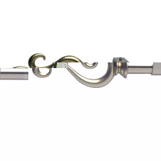 Swish Extendable Curtain Pole Metal Gold