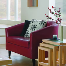 Other Tiffany Double Tub Chair PU Red