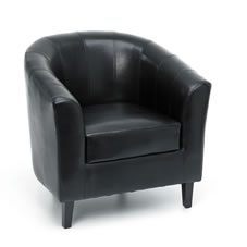Tiffany Tub Chair Black