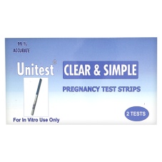 Other Unitest Clear and Simple Pregnancy Test Strips x 2