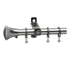 Other Wilko Extendable Curtain Pole Satin Silver