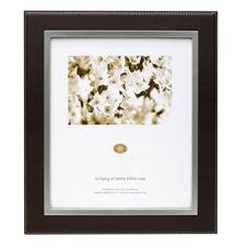 Wilko Photo Frame Bonded Leather 4inx6in