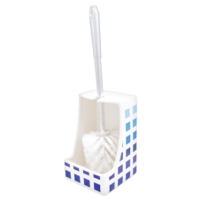 Other Wilko Toilet Brush Holder Hand Painted Blue Square