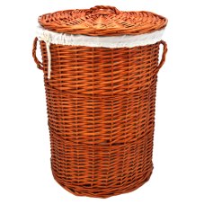 Wilko Wicker Laundry Basket Lined Small