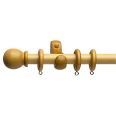 Other Wilko Wooden Curtain Pole Natural Effect