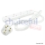 Others 4-Gang 13A Extension Lead With Neon 2Mtr