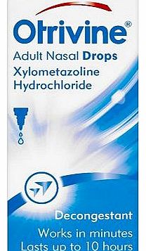 Otrivine Adult Nasal Drops 10ml 10021815