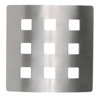 Wall Wash Brushed Chrome Finish