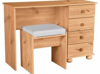 Stirling Pine Dressing Table and Stool. Traditional Bed / Bath Room Furniture.