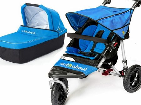Out n About Nipper V4 With Carrycot Lagoon Blue