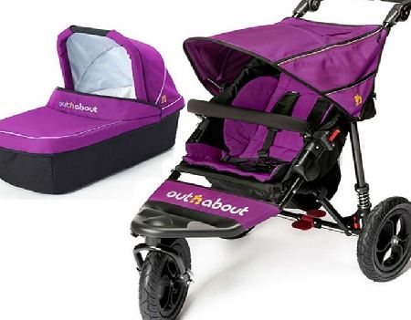 Out n About Nipper V4 With Carrycot Purple Punch
