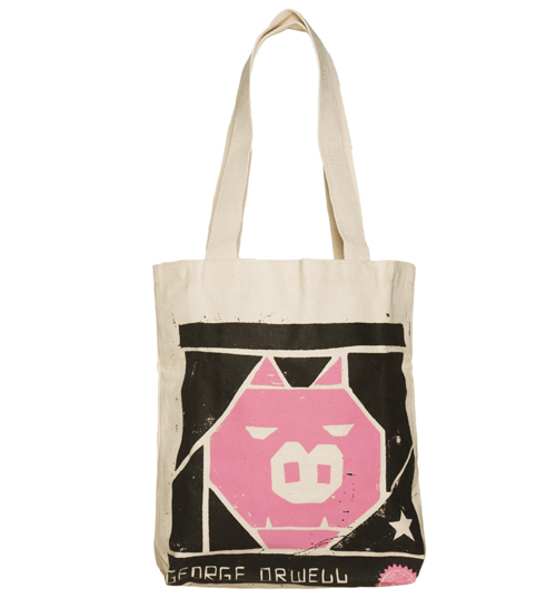 Out Of Print George Orwell Animal Farm Canvas Tote Bag from