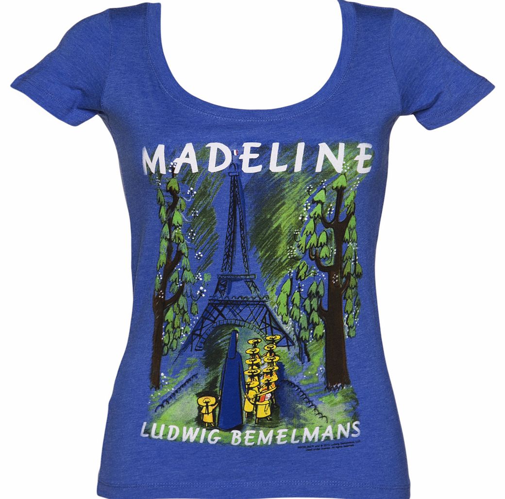 Ladies Blue Madeline Scoop Neck T-Shirt from Out