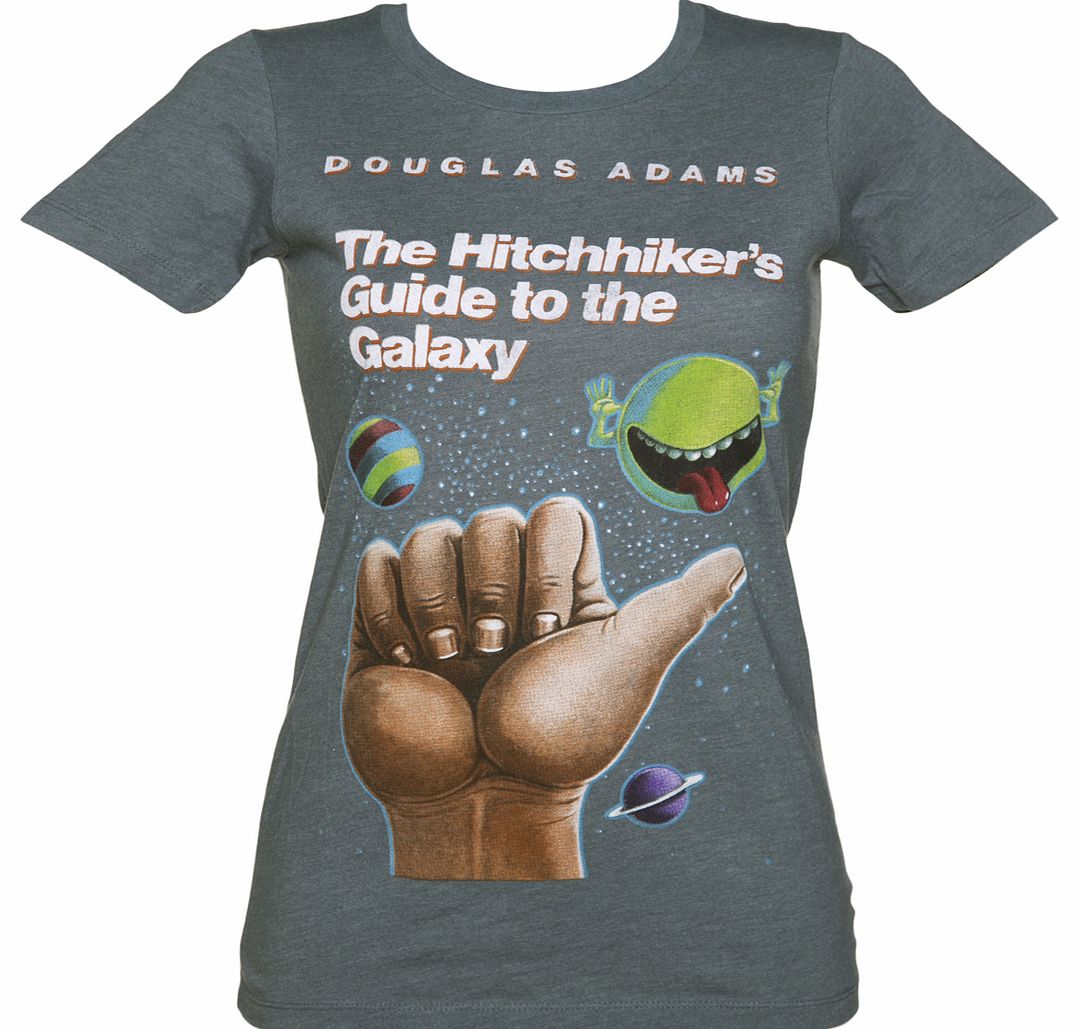 Ladies Blue Marl Hitchhikers Guide To The