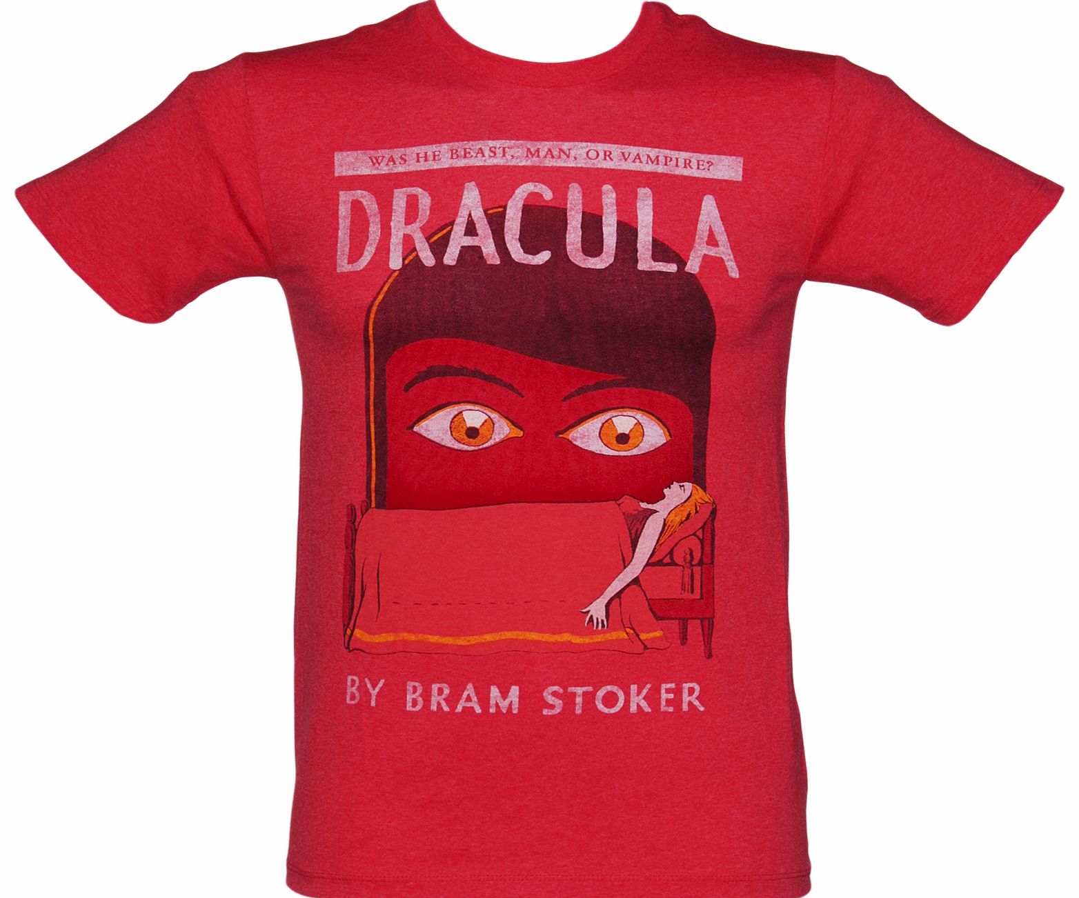Mens Red Dracula By Bram Stoker T-Shirt from