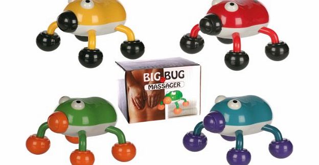 Novelty Funky and Fun Blue Hand Held Bug Massager - Mans / Mens Perfect Ideal Christmas Present / Gift / Stocking Filler Ideal Gift to Pamper Someone