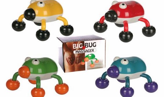 Novelty Funky and Fun Green Hand Held Bug Massager - Mans / Mens Perfect Ideal Christmas Present / Gift / Stocking Filler Ideal Gift to Pamper Someone