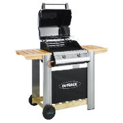 2 Burner Hooded Gas BBQ with Cover
