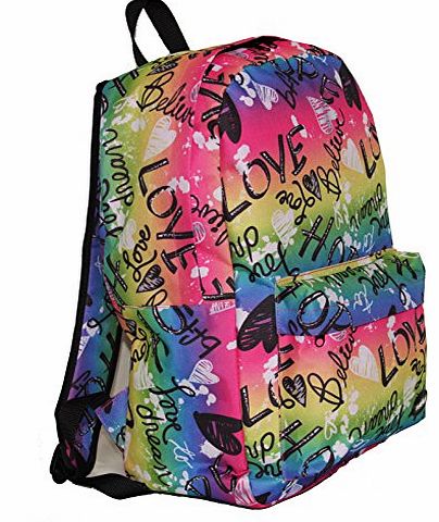 Outback 20 Litre Backpack Girls Boys Ladies Mens School College Work (Love)