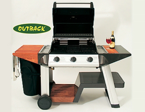 Outback Elite Hooded Titanium Gas Barbecue
