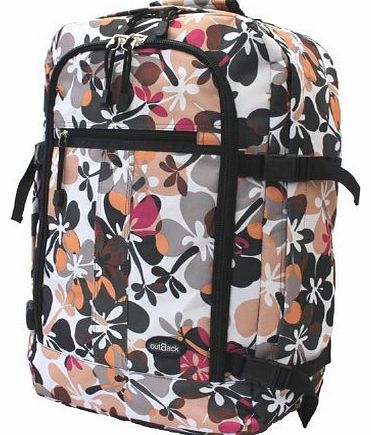 Outback Ladies Outback Rucksack 55x40x20 Cabin Approved Backpack (Black)