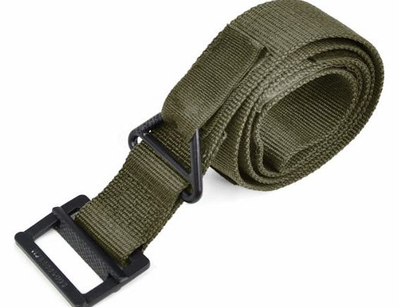 Green Survival Tactical Waist Strap Fire Rescue Security Militaries Hunting Rigger Canvas Belt
