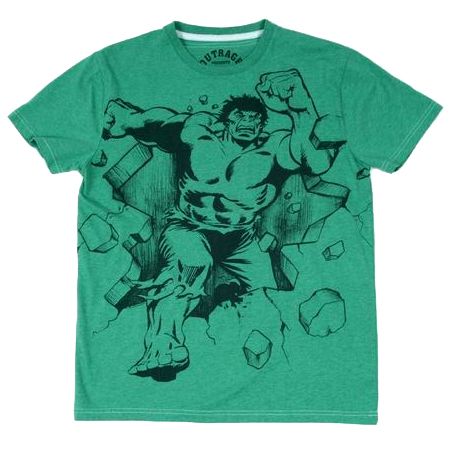Outrage Marvel Bruce Incredible Hulk Green T-Shirt