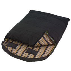 Outwell Camper Double Sleeping Bag - Mocca Stripe