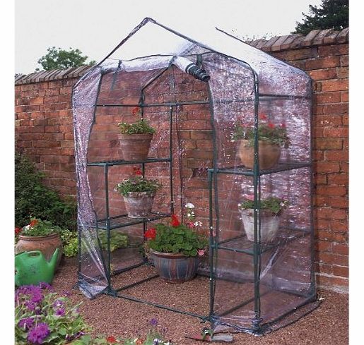 OV GARDEN/OUTDOOR WALK IN GREENHOUSE WITH 4 PLANT SHELVES