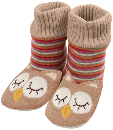 Owl Knitted Booties