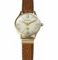 OWL Ladies Gosford Tan Leather Strap Watch