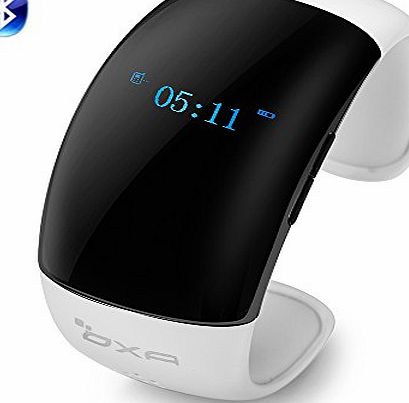 Bluetooth Armband Smart Bracelet Sport Wrist Watch with Big OLED Display, Answer Call, Call Vibration, Anti-Lost Alarm, Time Display and Music Player after Pairing with Most Smartphones (blackamp