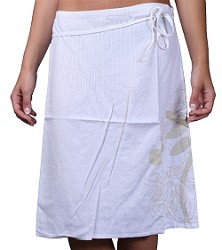 Oxbow Girls Oxbow Romana Knee Length Skirt White